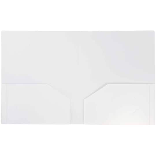 JAM Paper Heavy Duty Plastic 2-Pocket Folders